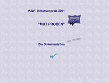 Tablet Screenshot of inipreis01.pjw-nrw.de
